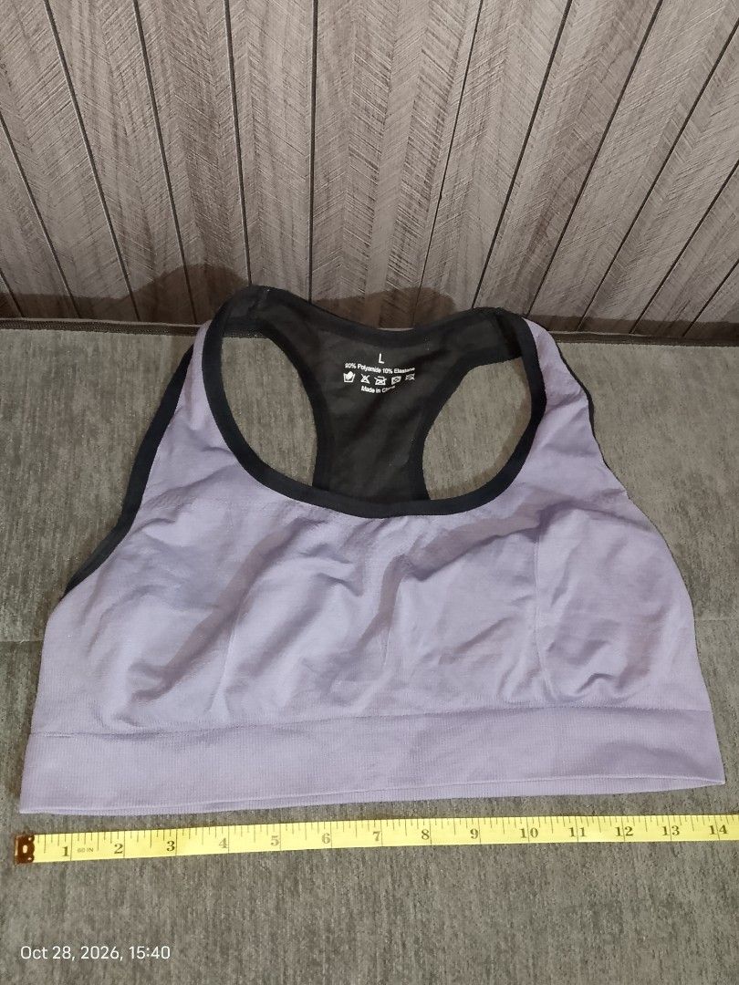 Large violet black SPORTS BRA (Category: Activewear) located in Manila. Submitted by truecrystal-1407 (Listing ID 1470810272, Image 2). Description: .