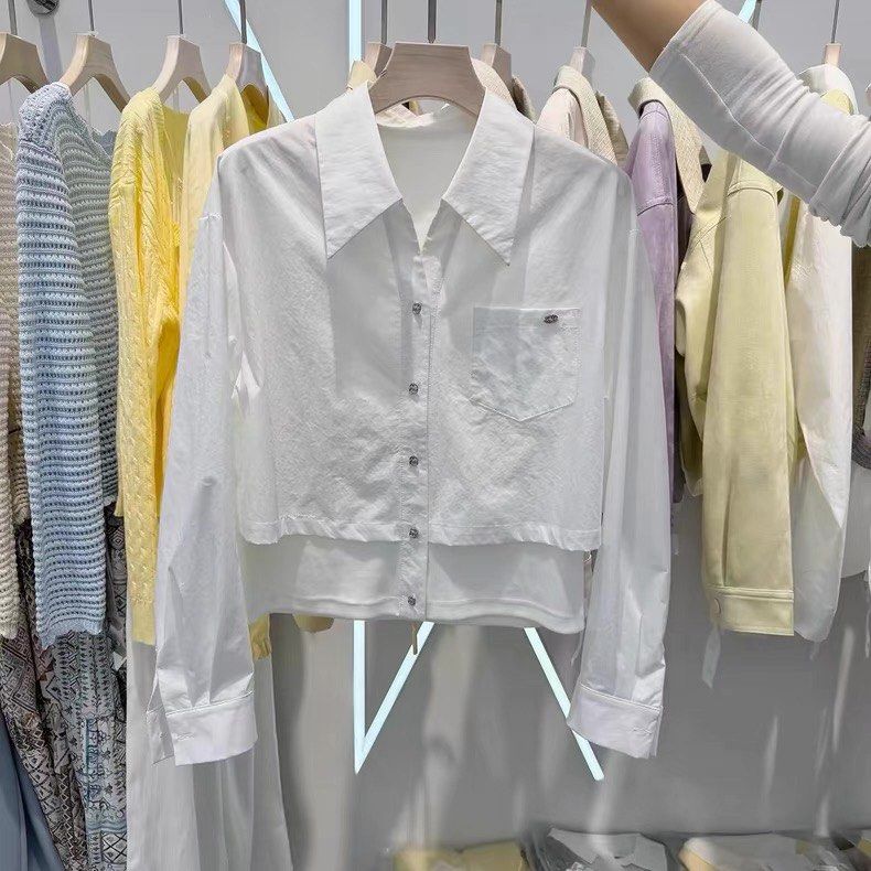 Layered Lapel White Long Sleeves (Category: Shirts) located in Imus. Submitted by camofproject.647 (Listing ID 1470814597, Image 1). Description: .