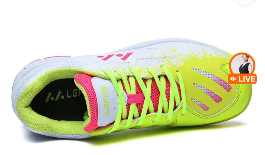 Lefus sports shoes (Category: Racket and Ball Sports) located in Taytay. Submitted by murahubblueapppage (Listing ID 1470788296, Image 3). Description: Racket shoes available original Lefus ox tendon sole L018 24.5 cm .