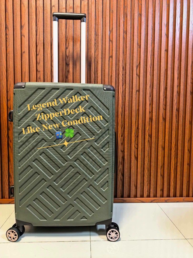Legend Walker (Category: Luggage) located in Manila. Submitted by jzjapansurplus (Listing ID 1470752136, Image 1). Description: Brand: Legend Walker Deck Zipper Plus ✨ Like New Condition ✅ 💯 Legit Brand ✅ Medium luggage ✅ H25" x L16" x D9.5 inches ✅ Heavy Duty Guaranteed ✅ 360°Wheels All smooth ✅ TSA007 Lock with Key.