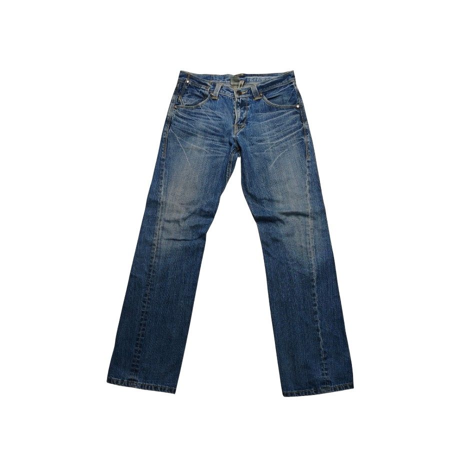 Levi's Engineered Jeans Vintage Denim Pants (Category: Jeans) located in Meycauayan. Submitted by thrifting_gorilla (Listing ID 1470885983, Image 1). Description: Levi's Engineered Jeans Vintage Denim Pants - Brand/Model: Vintage Levi's Engineered Jeans (1999 Collection) - Color/Wash: Classic blue with natural faded whiskering - Key Features: Distinctive twisted leg seams, unique back pocket design, and button fly closure - Condition: Heavy fade 