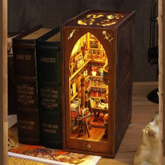 Light up Bookend Library (Category: Lego & Building Sets) located in Quezon City. Submitted by theotherworld (Listing ID 1470812232, Image 1). Description: Light up bookend miniature build DIY kit Bought in Kyoto Japan Available on hand.