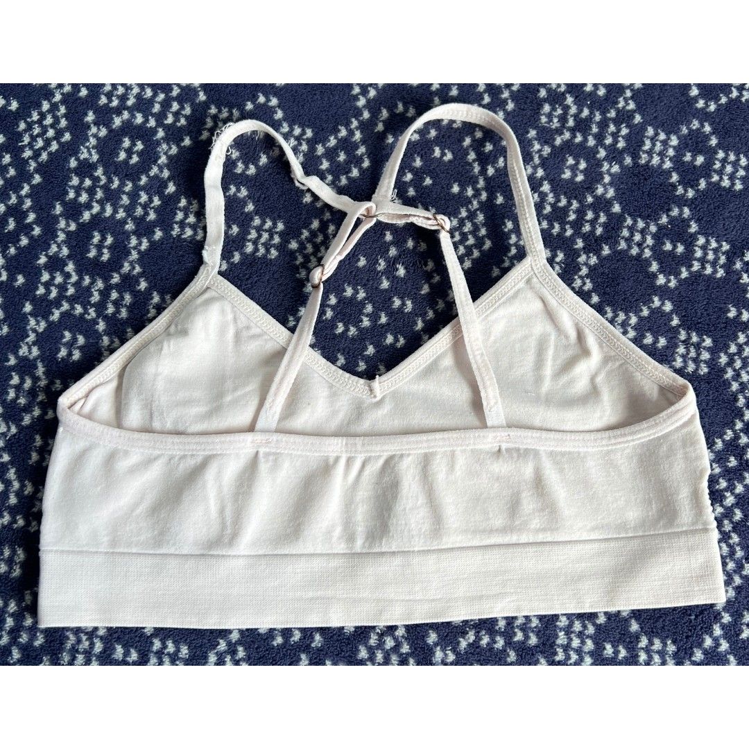 3 PCs Bralette Bra bundle (Category: Activewear) located in Quezon City. Submitted by all_items_50_each (Listing ID 1470795254, Image 3). Description: 3 PCs Bralette Bra bundle Fits teens, adult XS-S *brand and size is posted, as long as it is readable, measurements via tape measure-laid flat, is also posted *wash before wearing, may have lints, dirt/stains (due to storage), color-bleed stains, esp. light colored, with normal signs of usage, pls.