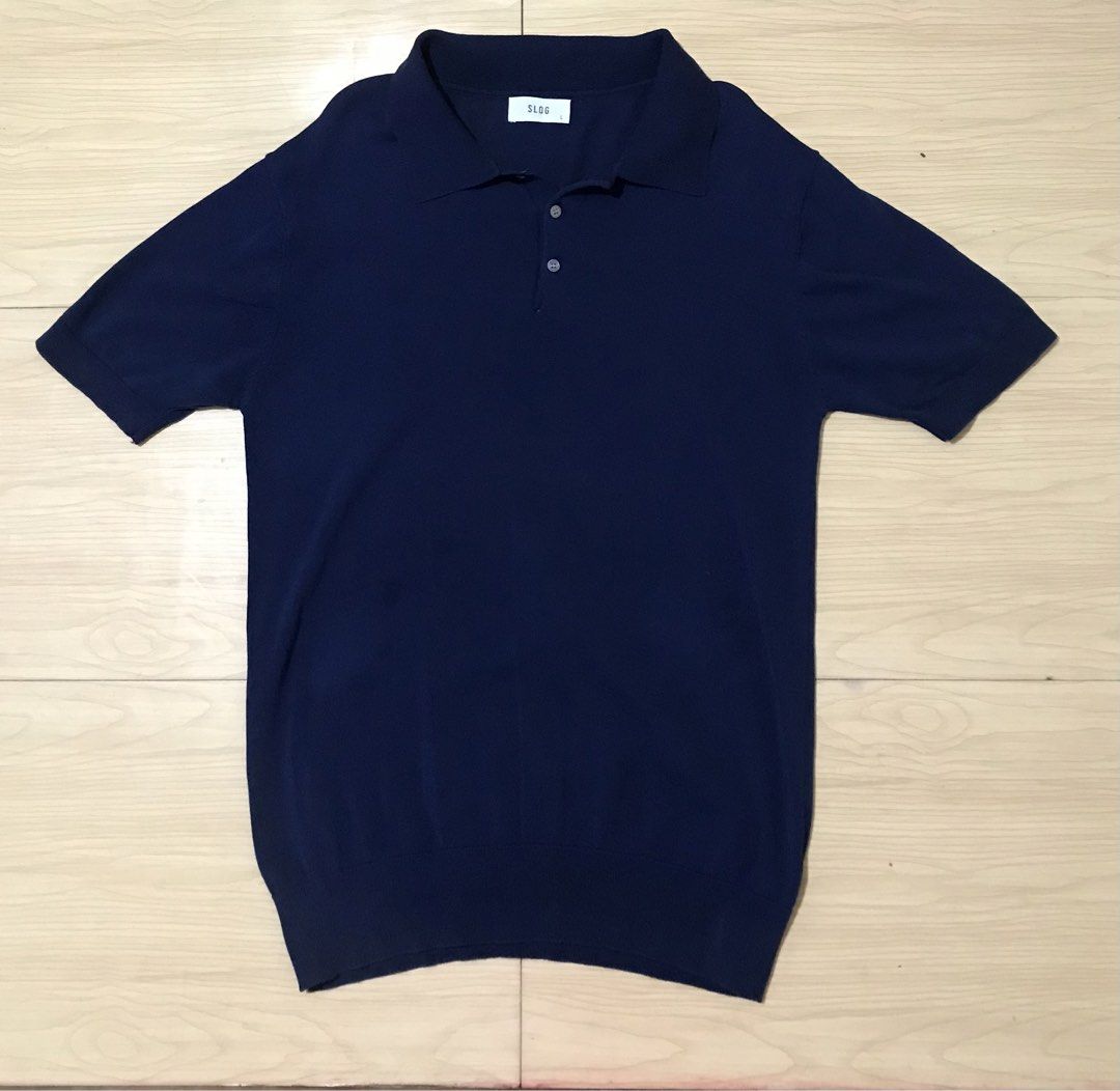 Lodge Deep blue Knit polo shirt (Category: Tshirts & Polo Shirts ) located in Manila. Submitted by thriftowear98 (Listing ID 1470744658, Image 1). Description: Size L Dimes 21x27 Fits medium and large New condition No flaws.