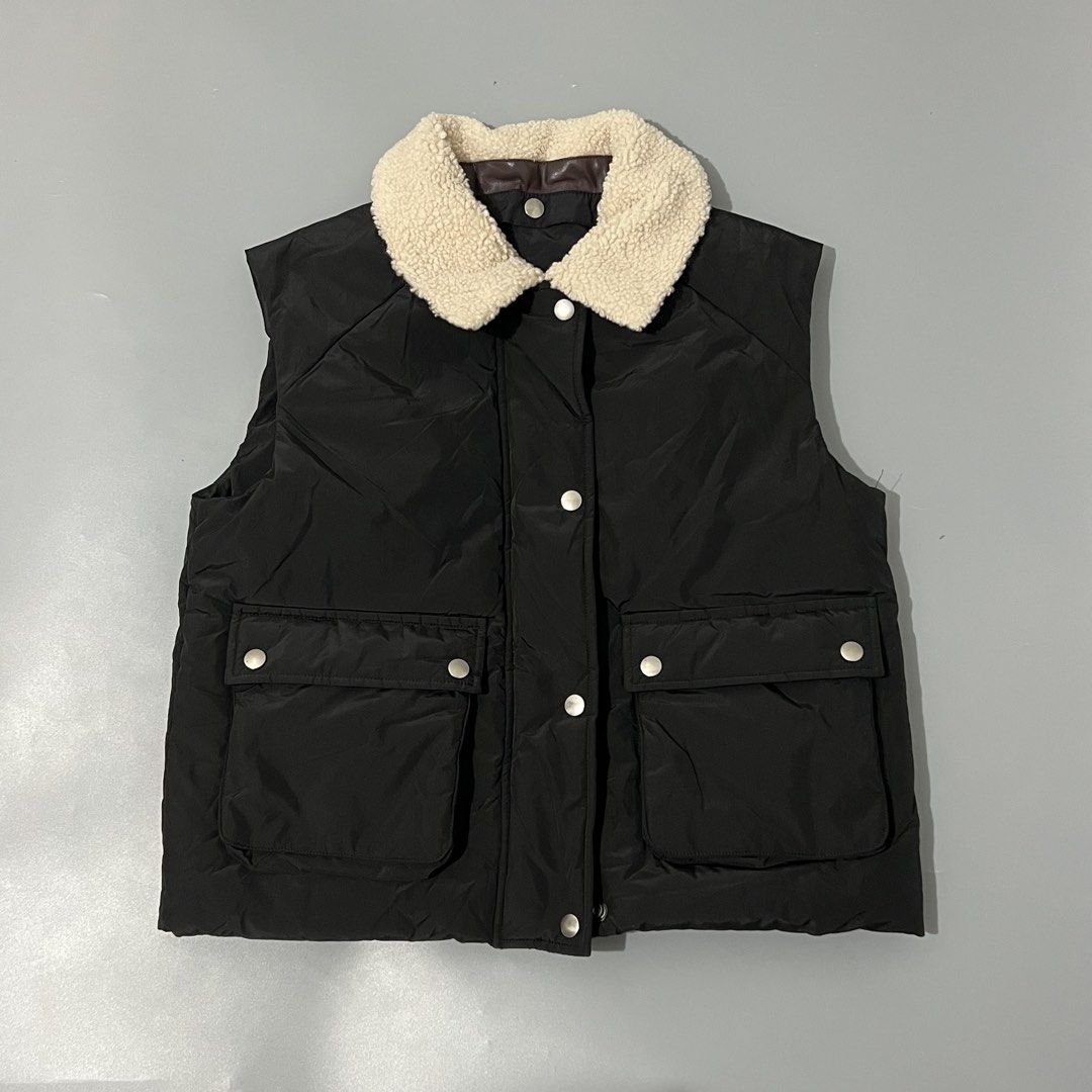Loewe - Shearling Puffer Vest - Leather (Category: Coats, Jackets and Outerwear) located in Cavite. Submitted by asianluxe (Listing ID 1470896622, Image 2). Description: Loewe - Puffer Vest - Leather Flat measurements! Length: 21 inches Width: 20 inches Shoulder to shoulder: 16 inches Hem: 20.5 inches Excellent Condition Very presentable No flaw or damage!.