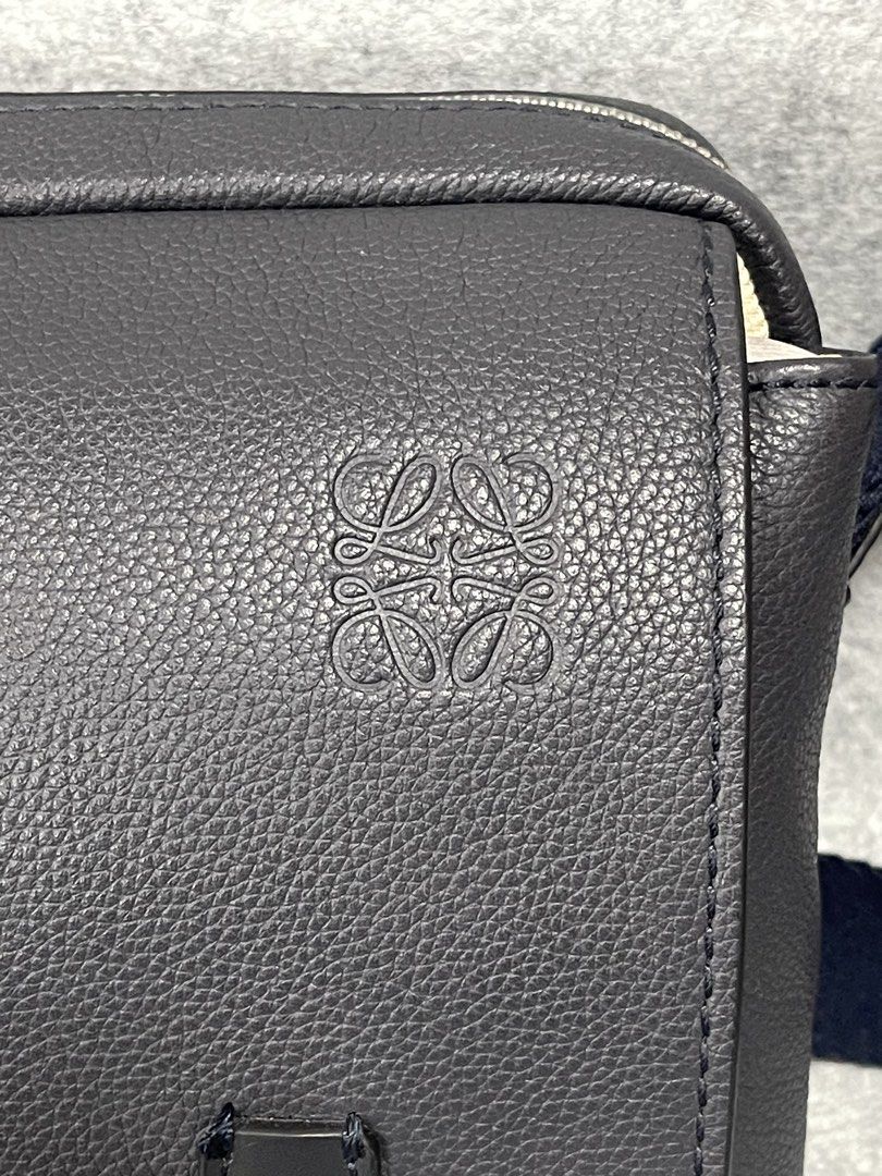 loewe military messenger bag (Category: Luxury Bags & Wallets) located in Calamba. Submitted by thriftingoverload (Listing ID 1470835346, Image 3). Description: plus shipping fee may scented wax or candle lang sa loob,mabango nman xa.