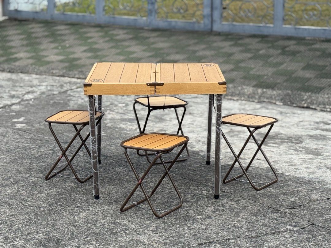 Logos Folding Table with 4 Chairs (Category: Outdoor Furniture) located in Bulacan. Submitted by rock_off.thriftshop.ph (Listing ID 1470897823, Image 3). Description: .
