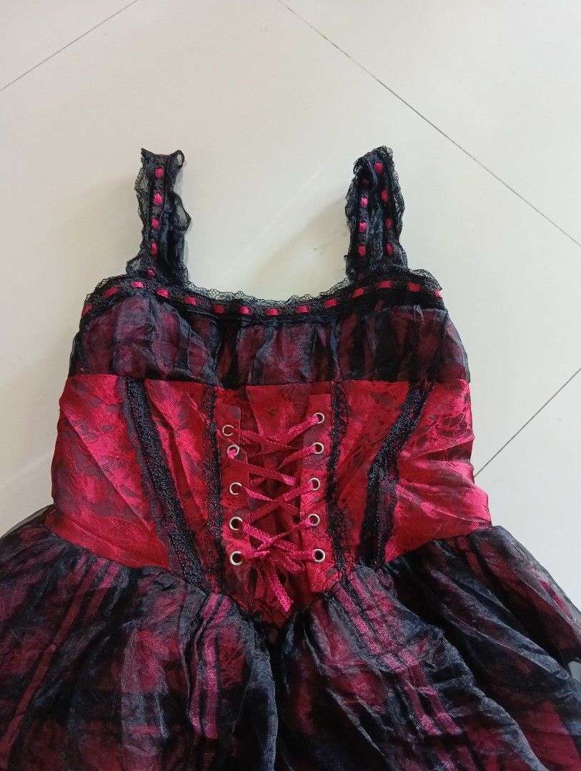 LOLITA GOTH MINI DRESS (Category: Dresses) located in San Carlos City. Submitted by noynoy11 (Listing ID 1470785399, Image 3). Description: fits small 14-16 bust -23length excellent no issues.