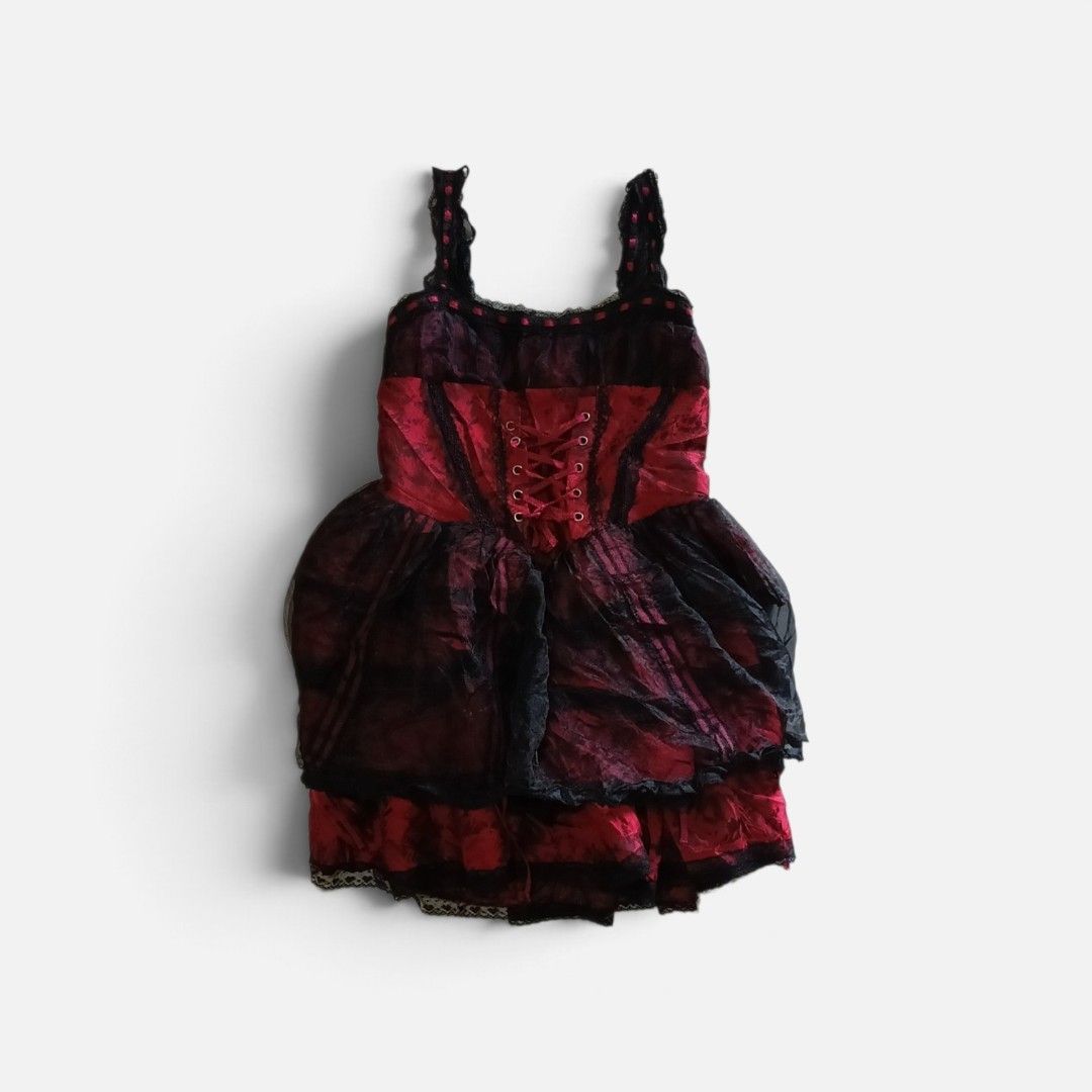 LOLITA GOTH MINI DRESS (Category: Dresses) located in San Carlos City. Submitted by noynoy11 (Listing ID 1470785399, Image 1). Description: fits small 14-16 bust -23length excellent no issues.