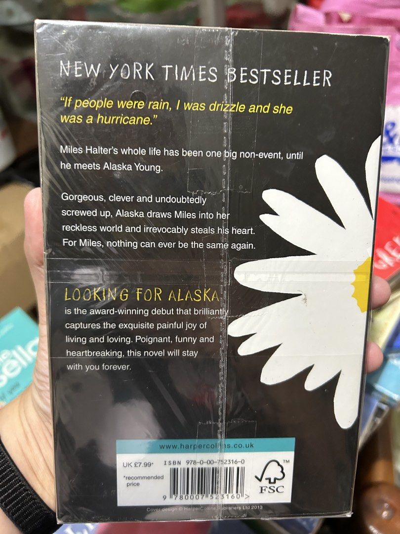 Looking for Alaska by John Green Paperback Novel (Category: Storybooks) located in San Pedro. Submitted by hyunmiso (Listing ID 1470928565, Image 2). Description: - Title: Looking for Alaska - Author: John Green (Author of The Fault in Our Stars) - Publisher: HarperCollins - Format: Paperback - Genre: Young Adult / Contemporary Fiction payment first, no COD 🧾 mop: bpi, maribank, gotyme 🚛 mod: lalamove, j&t, lbc 📍muntinlupa.