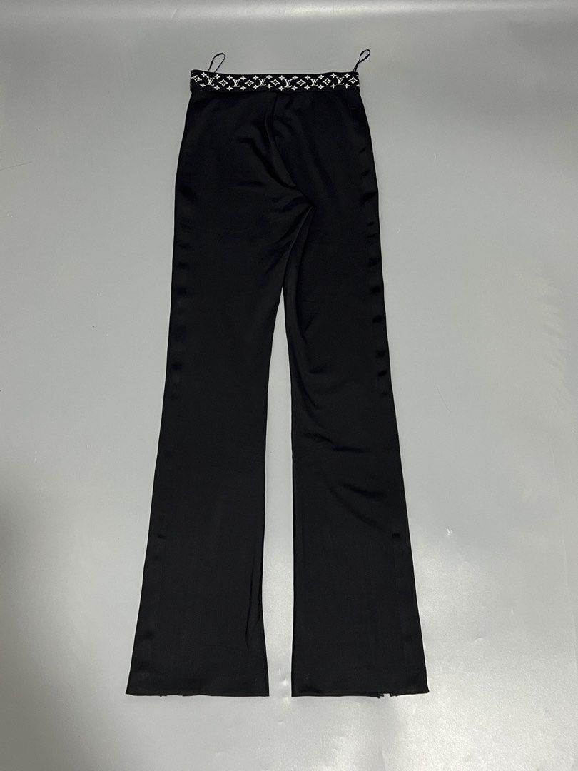 Louis Vuitton - Wide Leg - Monogram - Zip on hem! (Category: Other Bottoms) located in Cavite. Submitted by asianluxe (Listing ID 1470895868, Image 3). Description: Louis Vuitton - Monogram - Wide Leg - Flat measurements! Length: 41.5 inches Waist: 24 inches strechable garter waist! Inseam: 32 inches Thigh: 9 inches Leg opening: 7.5 inches Excellent Condition Very presentable No flaw .