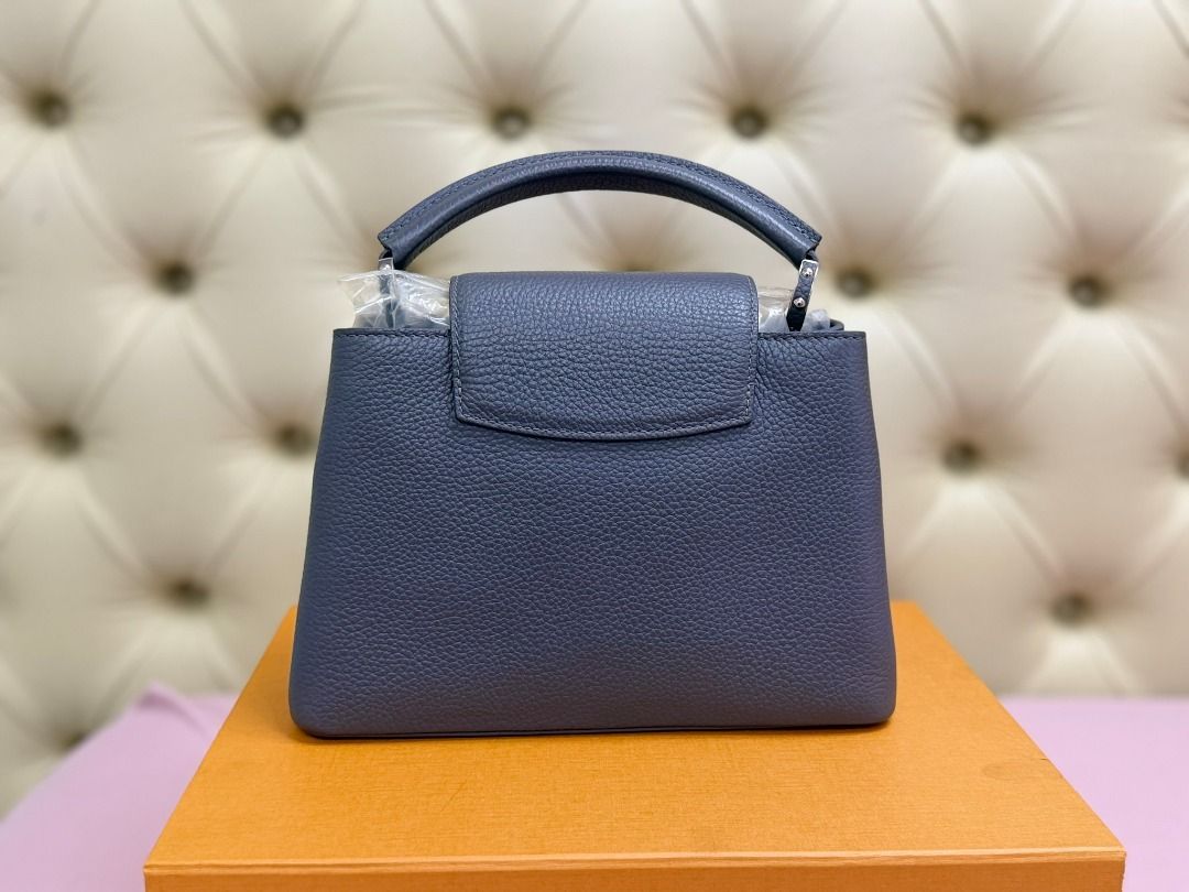Louis Vuitton Capucines BB (Category: Luxury Bags & Wallets) located in Famy. Submitted by azgeda (Listing ID 1470853106, Image 3). Description: Color: Gray Hardware: Silver Rarely used --------- Inclusions: box dustbag -------- Asking price is listed Accepting Offers.