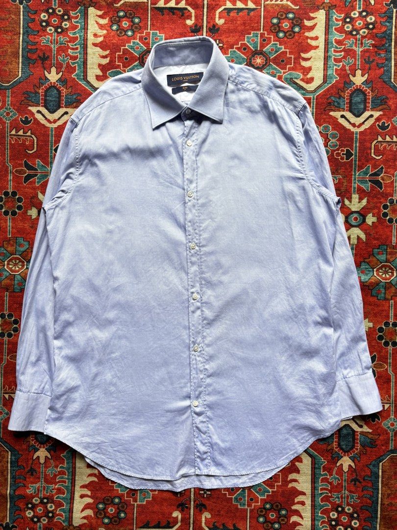 LOUIS VUITTON Striped Long Sleeve (Category: Formal Shirts) located in Dagupan City. Submitted by anyklasiko (Listing ID 1470828061, Image 1). Description: LOUIS VUITTON Striped Long Sleeve Size: 41 Width: 22.5’ Length: 31’ Shoulder: 19’ Sleeve: 23.5’ Price: 4499 .