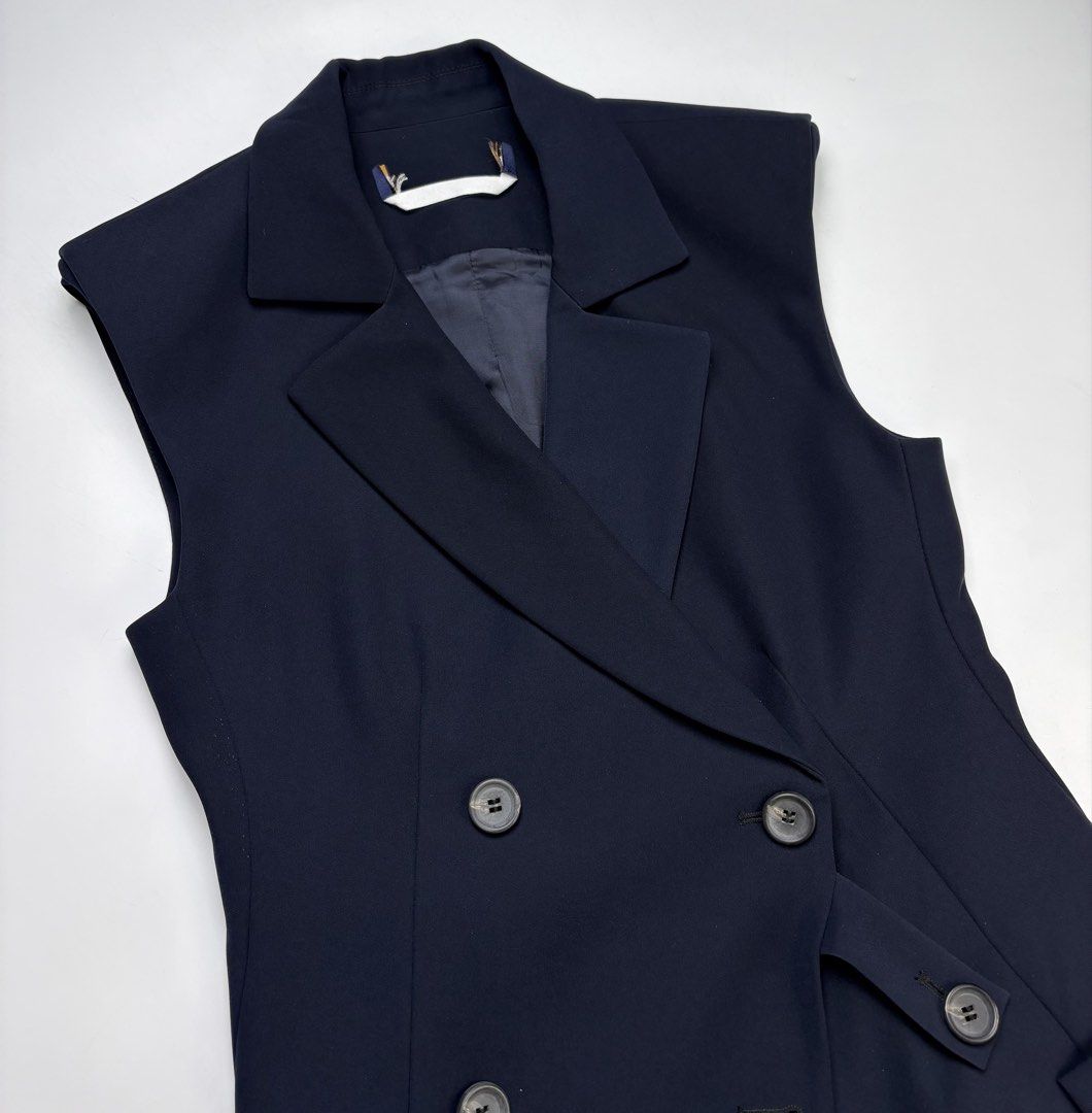 Louis Vuitton Uniforms Vest & Trousers Set (Category: Coats, Jackets and Outerwear) located in Cavite. Submitted by sc_rcity (Listing ID 1470826469, Image 3). Description: Tagged Size : 36 EU Women’s Flaw : Cut Main Label In Great Condition Made in China No Inclusion Measurements : in inches (approx.) Blazer Width 15.5 Length 29.5 Shoulder 15.5 Pants Waist 14.5 Length 43.5 Front rise 11 Inseam 33 Leg op. 6.5.