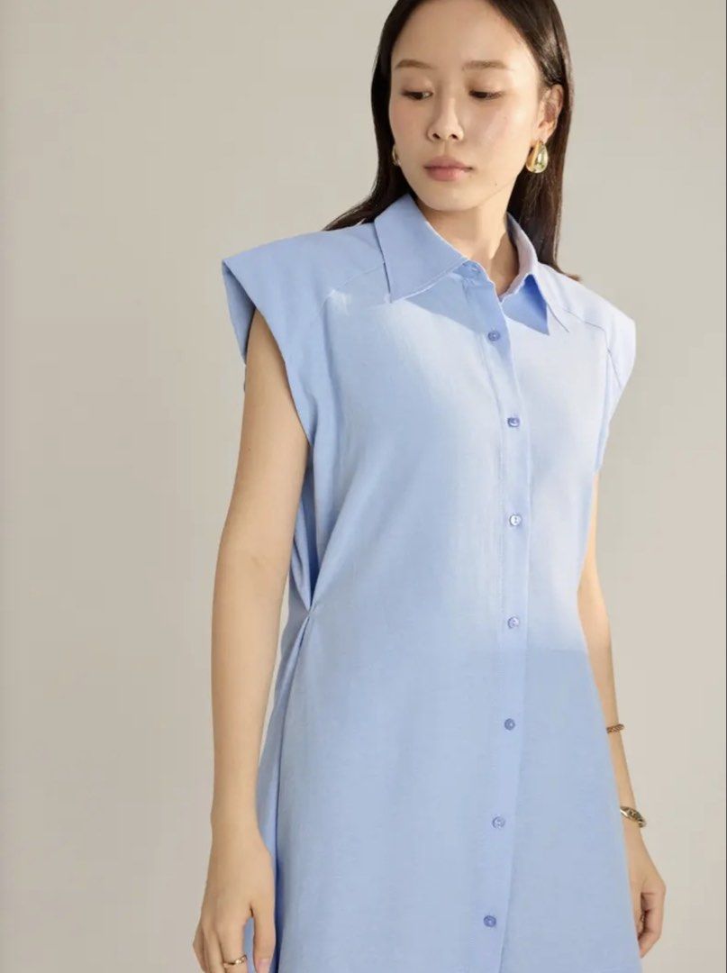 Love bonito button down dress (Category: Dresses) located in Makati City. Submitted by prelovedbystella16 (Listing ID 1470744614, Image 3). Description: Worn once only Still in website. From previous collection not included in sale Size medium fits up to size large Good as new condition, no issue With side pockets .