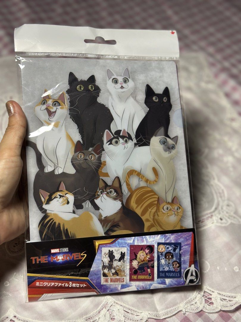 lThe lMarvels A5 Mini Clear File Set (3-pack) (Category: Stationery & School Supplies) located in Davao. Submitted by favoritepreloved (Listing ID 1470909240, Image 1). Description: 💜 featuring Goose and the Flerkens (Flerkittens) from the Marvel Studios movie The Marvels. 💜 Size A5.