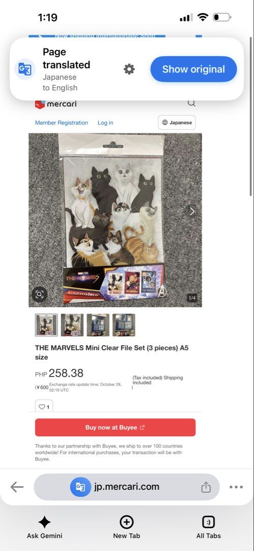 lThe lMarvels A5 Mini Clear File Set (3-pack) (Category: Stationery & School Supplies) located in Davao. Submitted by favoritepreloved (Listing ID 1470909240, Image 2). Description: 💜 featuring Goose and the Flerkens (Flerkittens) from the Marvel Studios movie The Marvels. 💜 Size A5.