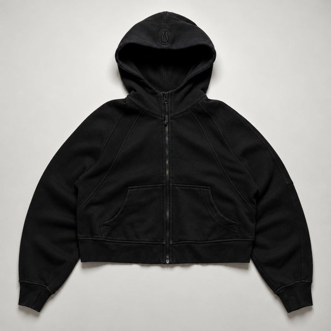 Lululemon Black Full-Zip Hoodie (Category: Coats, Jackets and Outerwear) located in San Pablo. Submitted by refitsph (Listing ID 1470788759, Image 1). Description: - Width: 24 - Length: 21 - Legit / Authentic - Issue: sign of use - Excellent Condition - Already Washed and Ready to Wear.