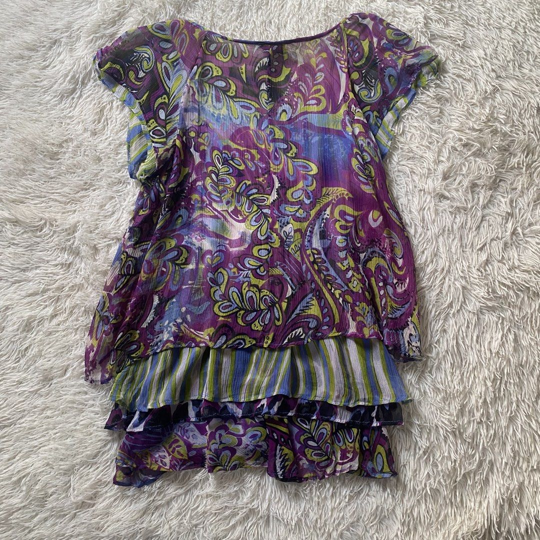 LYNN RICHIE SILVER-WIMSY FAIRY TOP🧚‍♀️ (Category: Blouses) located in Pagadian. Submitted by urdripchoice (Listing ID 1470818318, Image 3). Description: LYNN RICHIE SILVER-WIMSY TOP MEASUREMENTS Size: m-l Widith: 17 Length: 29 Issue: unnoticeable pinhole & scratch KINDLY CHECK THE DETAILS ON COMSEC FRESH FROM LAUNDRY! ✧ INFO ✧ 📍Zamboanga Del Sur(7016), Philippines 💸 MOP: GCash — Payment First Policy 📦 MOD: J&T Express .