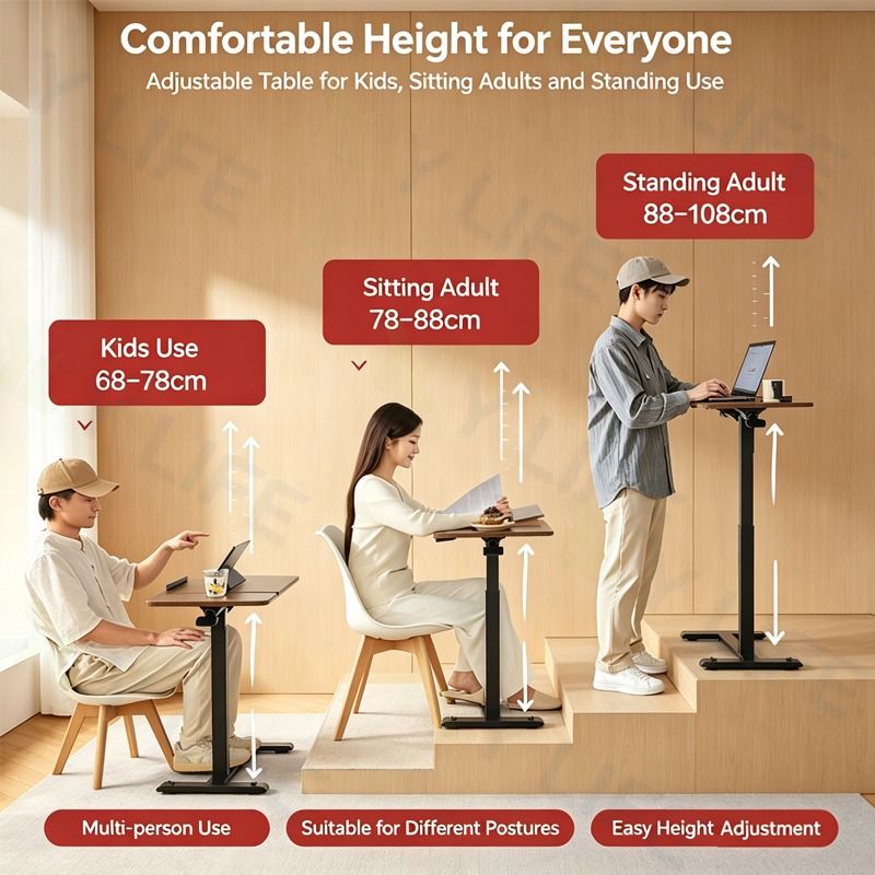 Manually Adjustable Solid Wood Side Table (Category: Tables & Sets) located in Singapore. Submitted by luckyhawk_e2de75 (Listing ID 1470769420, Image 2). Description: .