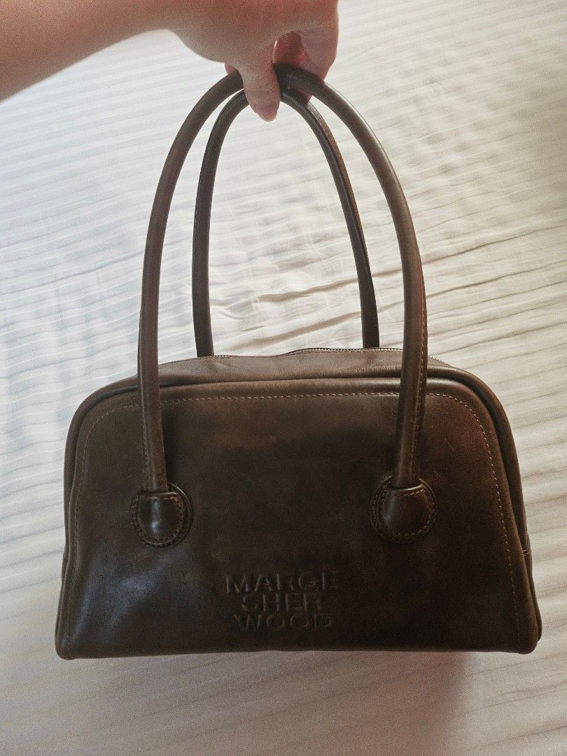 MARGE SHERWOOD Soft Tote - Washed Brown (Category: Tote Bags) located in San Juan City. Submitted by kycho348 (Listing ID 1470777698, Image 1). Description: MARGE SHERWOOD Soft tote bag in washed brown pull-up - bought in Korea, used a few times only - comes with original dustbag, with tag and authenticity inclusions - leather may appear scratched or with creases, which is normal for this kind of leather 🤍.
