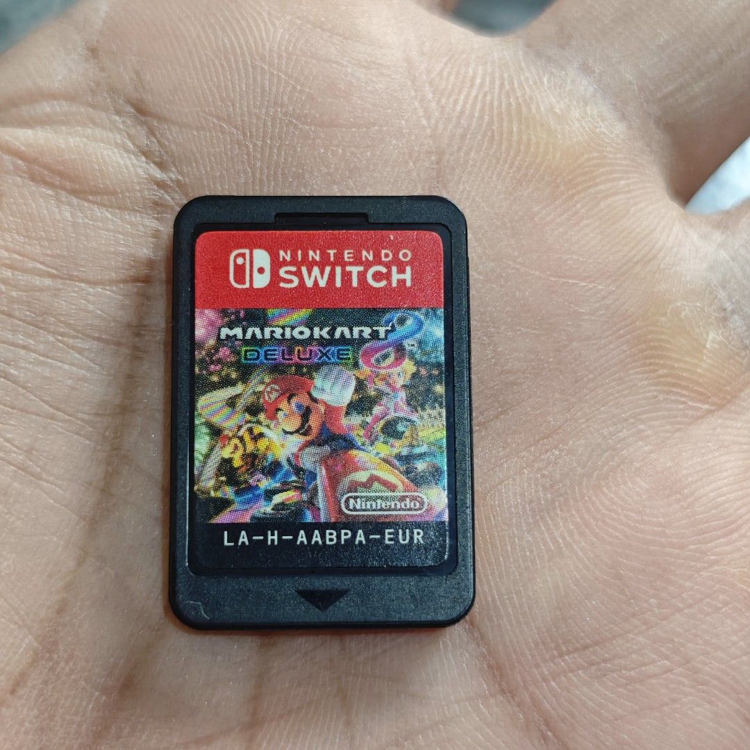 Mario Kart 8 Deluxe Switch Game (Category: Nintendo) located in Quezon City. Submitted by shopme_gadget30 (Listing ID 1470898878, Image 1). Description: kindly read the details first for sale fixed price good Condition tested and working game card only compatible to Nintendo switch eur region qc area meet up: sm north shipping fee must shoulder by the buyer via lalamove or grab payment: bdo/gcash happy gaming everyone.