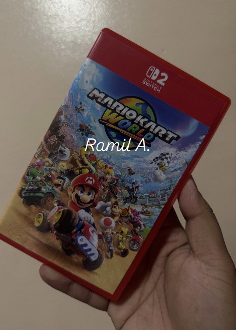 Mario Kart World Nintendo Switch (Category: Nintendo) located in Manila. Submitted by ming7071 (Listing ID 1470873710, Image 1). Description: Mario Kart World Nintendo Switch ₱2,600 Taguig area Pickup & meetup nearby Shipping thru Lalamove/LBC/J&T (non-COD/COP).