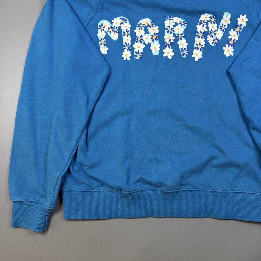 Marni - Floral Script Sweatshirt Crewneck (Category: Coats, Jackets and Outerwear) located in Paranaque City. Submitted by millennial_goodz (Listing ID 1470905303, Image 3). Description: WTS Marni - Floral Script Sweatshirt Crewneck Size 38 Dimensions: 21.5 / 26" Excellent condition - No flaws Authentic P980 only DM.