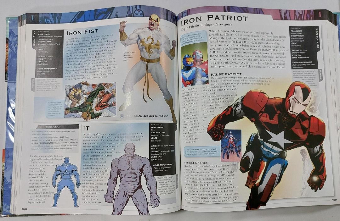 Marvel Encyclopedia Updated and Expanded (Category: Comics & Manga) located in Pasig City. Submitted by keithra (Listing ID 1470831266, Image 3). Description: - Title: Marvel Encyclopedia (Updated and Expanded Edition) - ISBN-13: 978-1-4093-4573-2 - Publication date: March 3, 2014 - Publisher: DK - Format: Hardcover with vibrant character art - Content: Detailed bios and profiles of iconic Marvel superheroes and villains (e.g., Iron Fist, Iron Pa