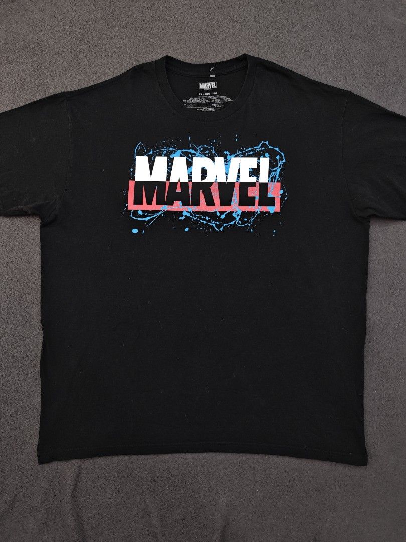 Marvel Graphic Print Black T-Shirt (Category: Tshirts & Polo Shirts ) located in Bulacan. Submitted by pzj_thrift (Listing ID 1470778215, Image 1). Description: condition 9/10 color rate 9/10 no issue.