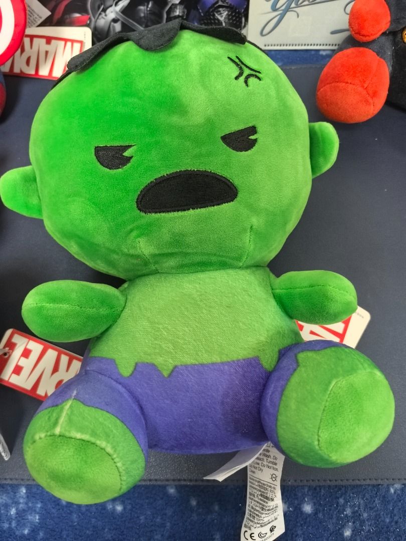 Marvel Plush Toys Avengers Set (Category: Plushies & Soft Toys) located in Caloocan City. Submitted by anik_antik (Listing ID 1470853014, Image 3). Description: - Set of 5 Marvel plush toys: Captain America, Hulk, Thor, Black Widow, and Captain Marvel - Super soft, huggable material - High-quality embroidered face details and iconic character suits - Great collectible figures and gift idea for Marvel fans - Tags attached on several pieces - Condi