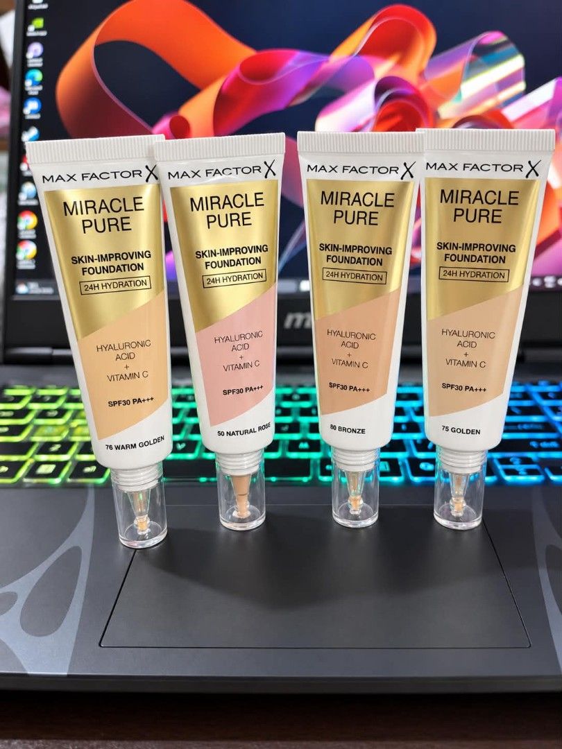 Max Factor Miracle Pure Skin-Improving Foundation SPF 30 PA+++ (Category: Makeup) located in Rizal. Submitted by wiseowl_765825 (Listing ID 1470809963, Image 1). Description: .