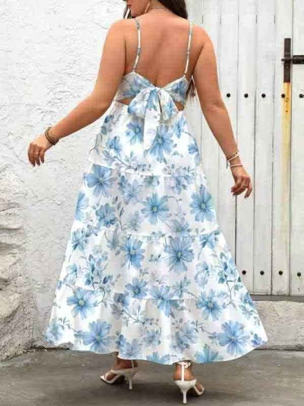 Maxi Dress (Category: Dresses) located in Manila. Submitted by nikita02_kara (Listing ID 1470870022, Image 2). Description: 📌Maxi Floral Dress spagetti strap ribbob at the back available blue.red freesize Maxi Dress brown garterized baloon floral brown Maxi Dress Purple garterized at the back.