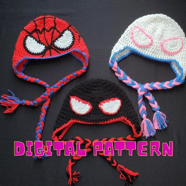 Mayday Spiderman Crochet Beanie (Category: Handmade Craft) located in Antipolo. Submitted by purple_bloom (Listing ID 1470791779, Image 2). Description: made to order dm for inquiries open for customization.