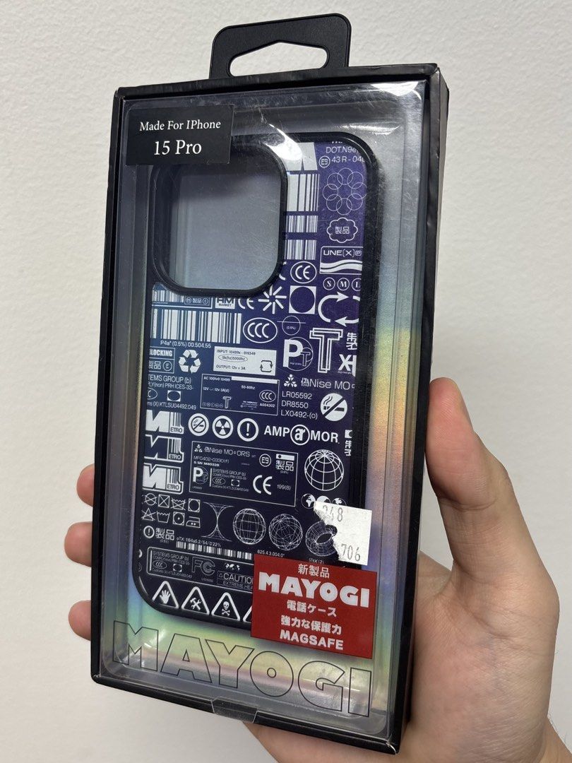 MAYOGI iPhone 15 Pro MagSafe Case (Category: Cases & Sleeves) located in Manila. Submitted by tindero_ng_ano (Listing ID 1470845463, Image 1). Description: MAYOGI iPhone 15 Pro MagSafe Case -Compatible with: iPhone 15 Pro -Condition: Brand new, unused, no issues -₱500 .