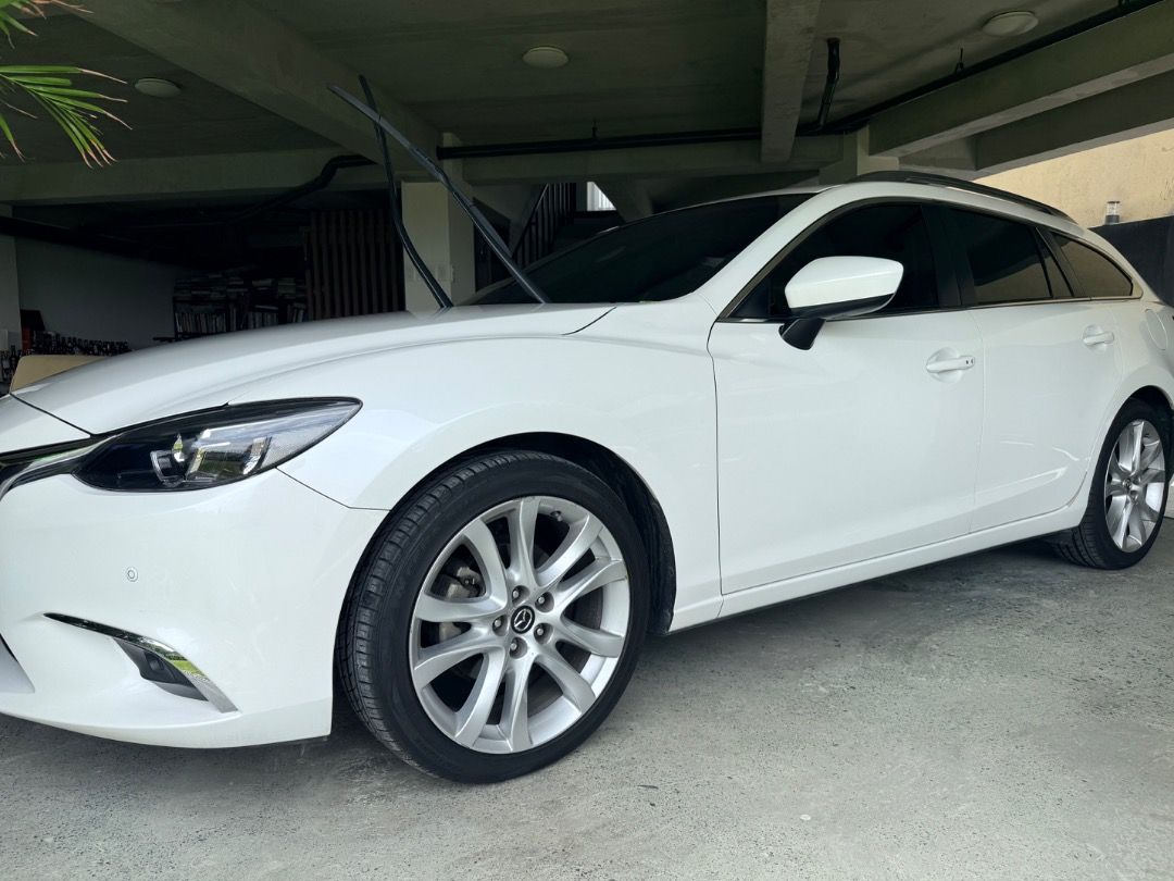 Mazda 6 2.5 Wagon Premium (A) (Category: Used Cars) located in Taguig. Submitted by christamaray (Listing ID 1470752678, Image 2). Description: Mazda 6 estate/wagon Casa maintained (mazda pasig & makati), no accidents, bose speaker system, power driver/passenger seats, napa leather seats, auto climate control, fresh interior/exterior, never flooded, low mileage. 53k km mileage. First owner. Serious buyers only pls.