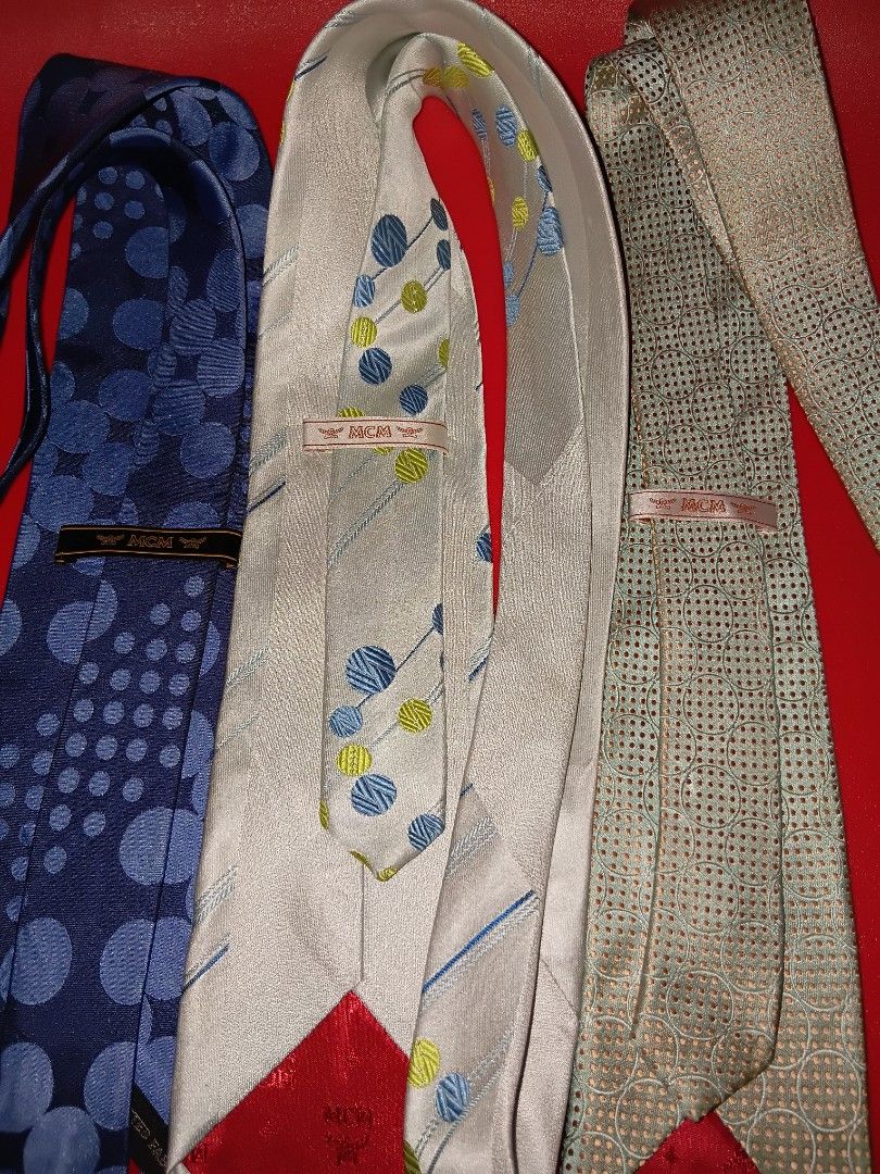 MCM bundle necktie,malinis,mabango (Category: Ties) located in Quezon City. Submitted by threetwotwo2ndaccount (Listing ID 1470750231, Image 3). Description: MCM bundle necktie malinis, mabango good condition bawal sa maselan bawal sa barat.