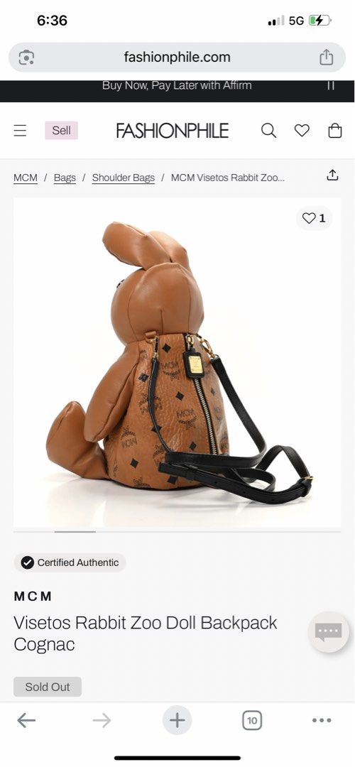 MCM limited edition bunny bag (Category: Luxury Bags & Wallets) located in Quezon City. Submitted by kittykyle (Listing ID 1470888970, Image 2). Description: .