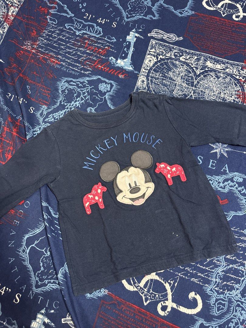 Mickey Mouse and Bear Long Sleeve T-Shirt Bundle (Category: Shirts) located in Quezon City. Submitted by iya_handovers (Listing ID 1470830159, Image 1). Description: - Set of 2 long sleeve kids' tops - Perfect for PH weather. Not too hot when worn - fit to 12-24 mos.