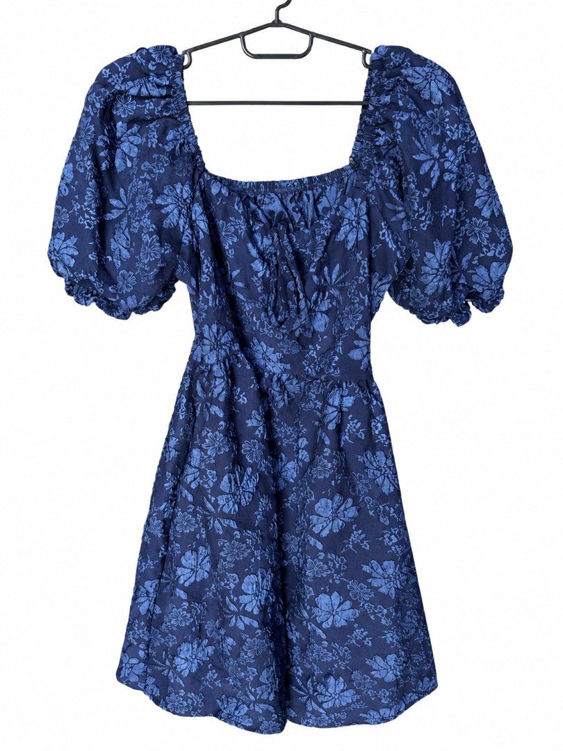 Midi dress blue (Category: Dresses) located in Paranaque City. Submitted by iamminel (Listing ID 1470807583, Image 3). Description: Midi dress color blue kept unused / new fits 2XL-3XL garterize at the back .