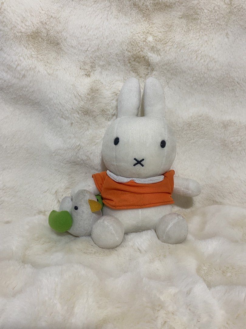 Miffy and Ducky plush (Category: Plushies & Soft Toys) located in Kalibo. Submitted by ollie_stuffshop (Listing ID 1470852391, Image 1). Description: 22cm x 20cm Before you send your inquiries: ❗️Last Price is already posted ❗️Manage your expectations, WYSIWYG ❗️Need washing ❗️Dropoff is every Wednesday & Sunday.