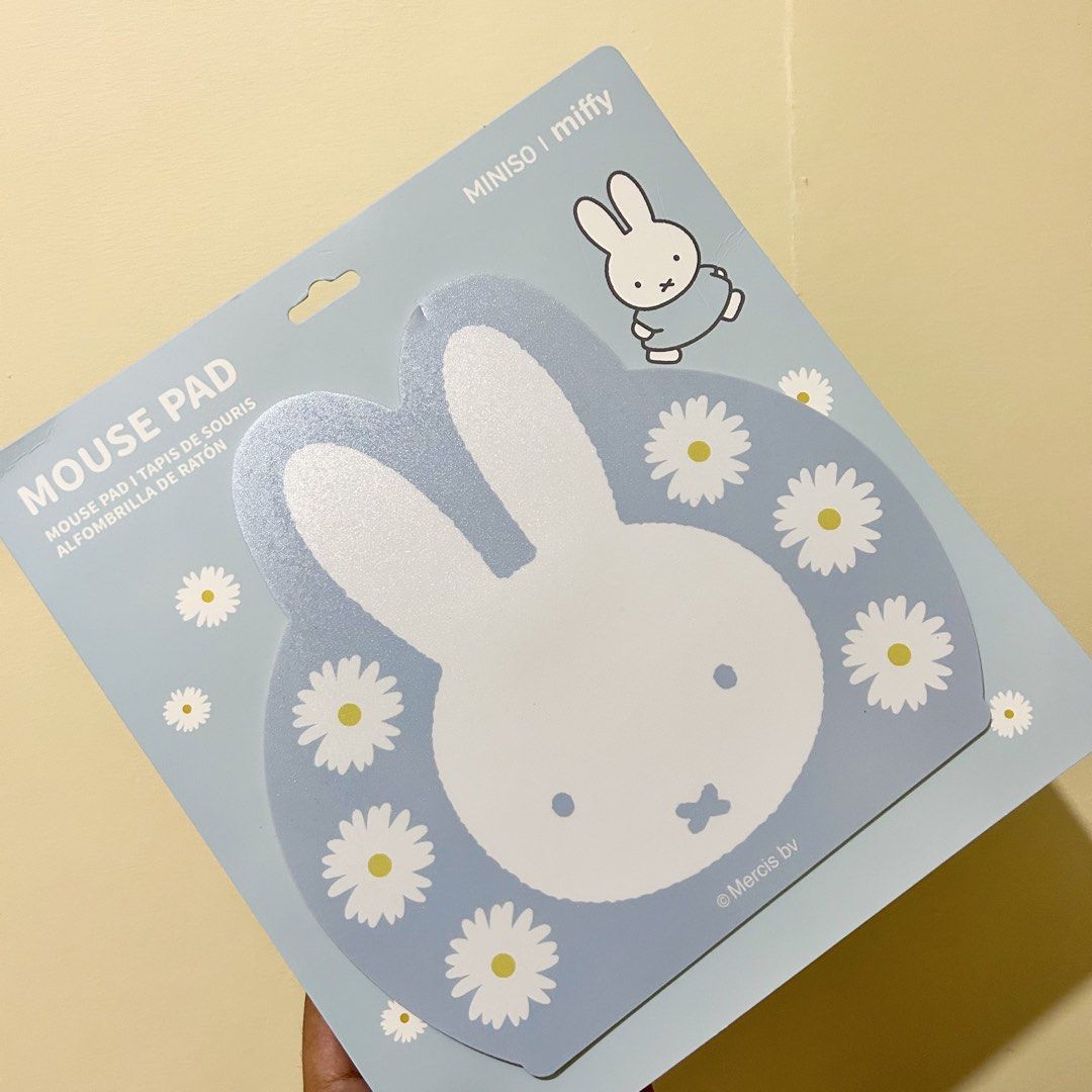 Miffy Miniso Mousepad Official (Category: Mouse & Mousepads) located in Batangas. Submitted by han.jpg (Listing ID 1470903088, Image 1). Description: - official - onhand, ready to ship - pay as you mine - MOP: gcash, maribank - MOD: J&T (54 sf within luzon) - location: batangas.