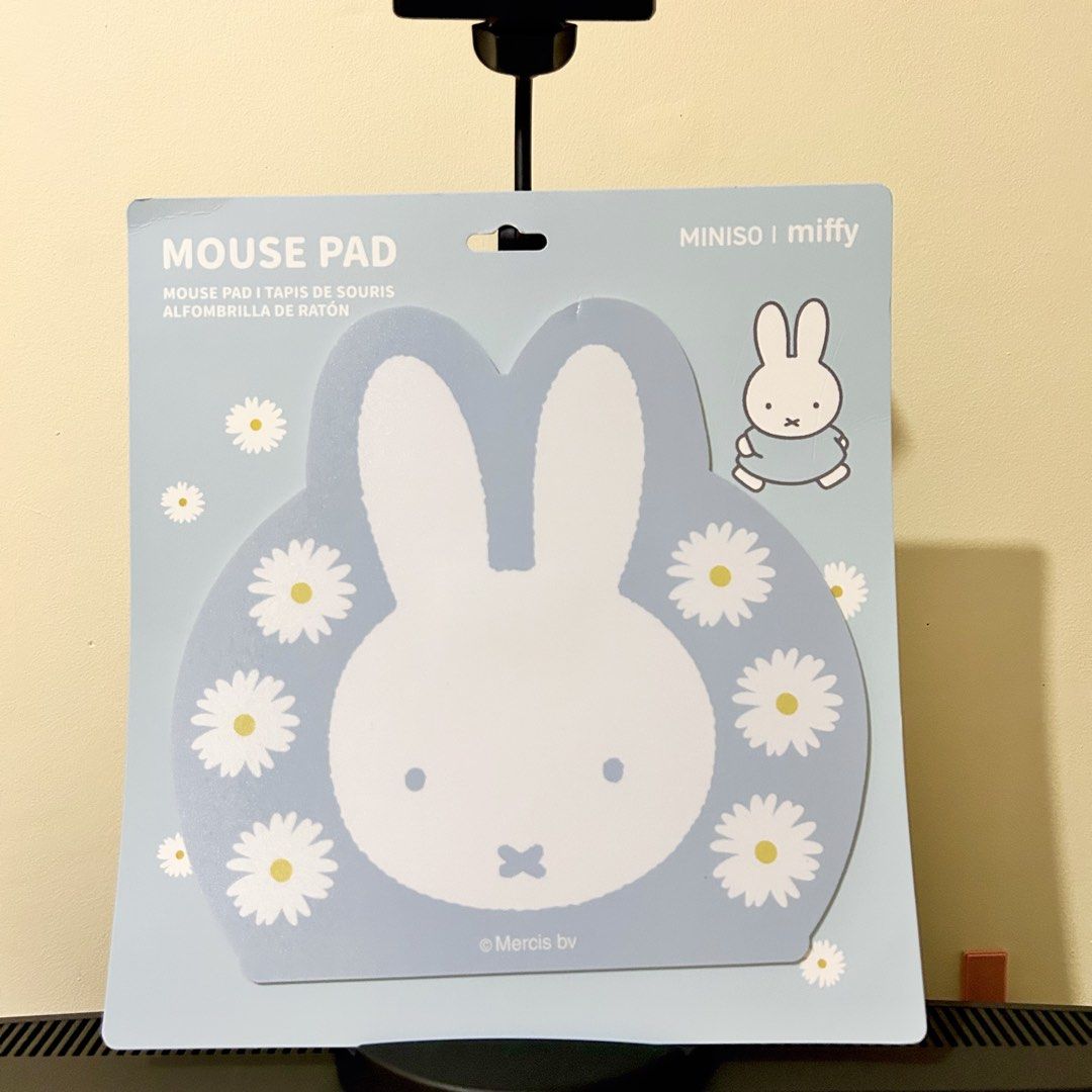 Miffy Miniso Mousepad Official (Category: Mouse & Mousepads) located in Batangas. Submitted by han.jpg (Listing ID 1470903088, Image 2). Description: - official - onhand, ready to ship - pay as you mine - MOP: gcash, maribank - MOD: J&T (54 sf within luzon) - location: batangas.
