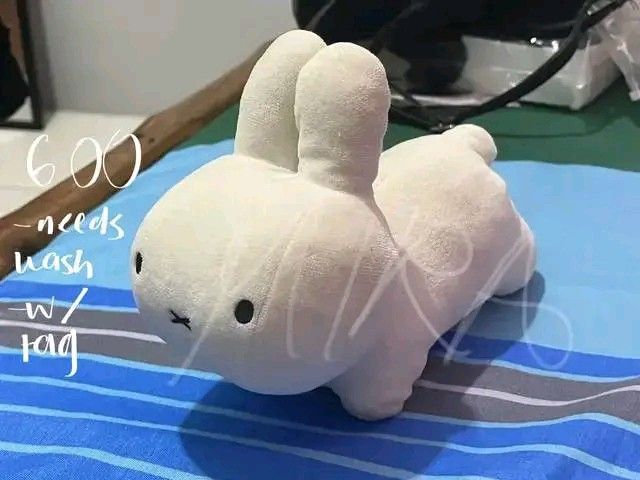 Miffy plushie bundle white rabbit stuffed toys (Category: Plushies & Soft Toys) located in Quezon City. Submitted by mikaurzen (Listing ID 1470816985, Image 2). Description: - Miffy White Rabbit Plush Toy Bundle (Set of 3) - Lying down plush (with tag) - Sitting plush (with tag) - Sherpa textured plush with strap (no tag) - Great addition for Miffy collectors - Condition: Pre-loved, all items need a wash before use - PM for any questions!.