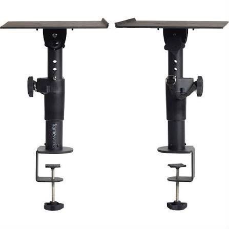 Millenium Desktop Clamp-On Studio Monitor and Speaker Stand - Set of 2 ...