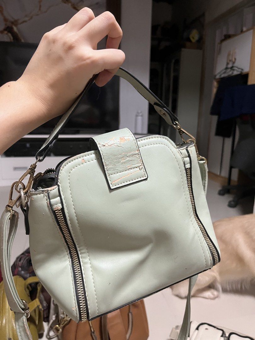 Mint Green Crossbody Bag with Mickey Charm (Category: Cross-body Bags) located in General Trias. Submitted by walterwhiteyo (Listing ID 1470763777, Image 2). Description: see photos for the condition pls!.