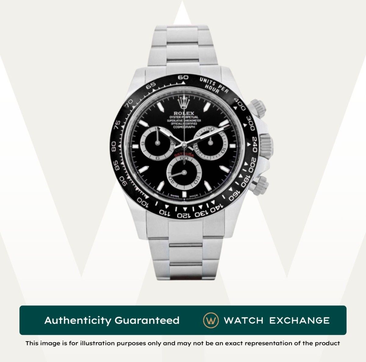 [Mint] Rolex Daytona Godzilla Oyster 126500LN 126500 Black Dial Z29953 Jun 2026 (Category: Watches) located in Singapore. Submitted by watchexchange.sg (Listing ID 1470848794, Image 1). Description: [Mint] Rolex Daytona Godzilla Oyster 126500LN 126500 Black Dial Z29953 Jun 2026 Price: $37,500 Brand: Rolex Model: 126500LN Condition: Mint Dial: Black Case Diameter: 40mm Material: Stainless Steel Original Box: Yes Original Cert/Papers: Yes Dated: Ju