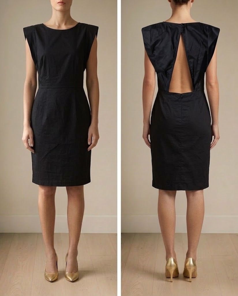 MISS SELFRIDGE BLACK CUTOUT DRESS (Category: Dresses) located in Marikina City. Submitted by minimalistmanila (Listing ID 1470790949, Image 1). Description: Miss Selfridge black cotton dress with cut out back. Medium. Bought in London. Never used. Order now!.