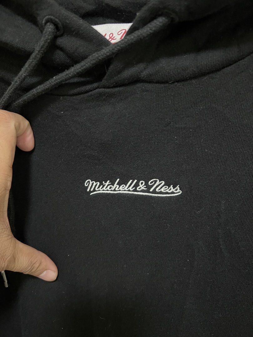 Mitchell & Ness Black Hoodie (Category: Coats, Jackets and Outerwear) located in Manila. Submitted by thriftpoint99 (Listing ID 1470818077, Image 2). Description: 27x29 No issue Need wash only Excellent condition.