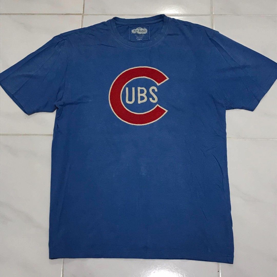MLB CUBS EMBROIDERED TEE SHIRT LARGE (Category: Tshirts & Polo Shirts ) located in Cavite. Submitted by justthrift06 (Listing ID 1470761526, Image 1). Description: DIMENSION 22X29 GOOD CONDITION SHIPPING NATIONWIDE.